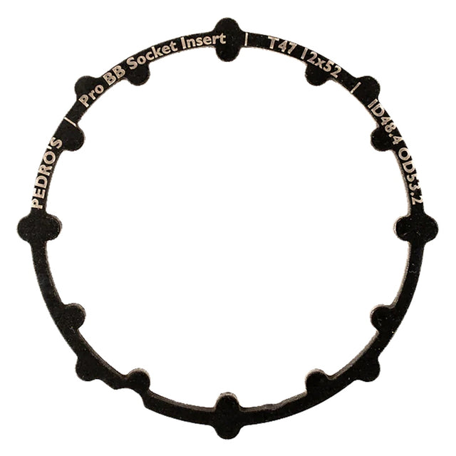 Pedros Pro BB Socket System Insert BB Adapter Tool Black 12-Notch 52mm 6460765 T47