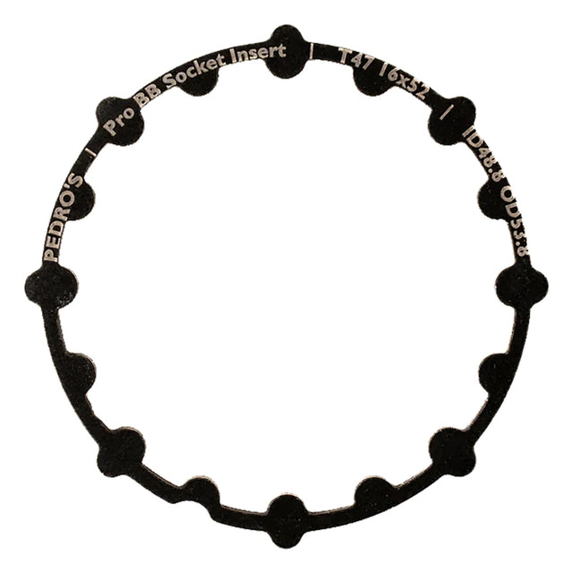 Pedros Pro BB Socket System Insert BB Adapter Tool Black 16-Notch 52mm 6460767 T47