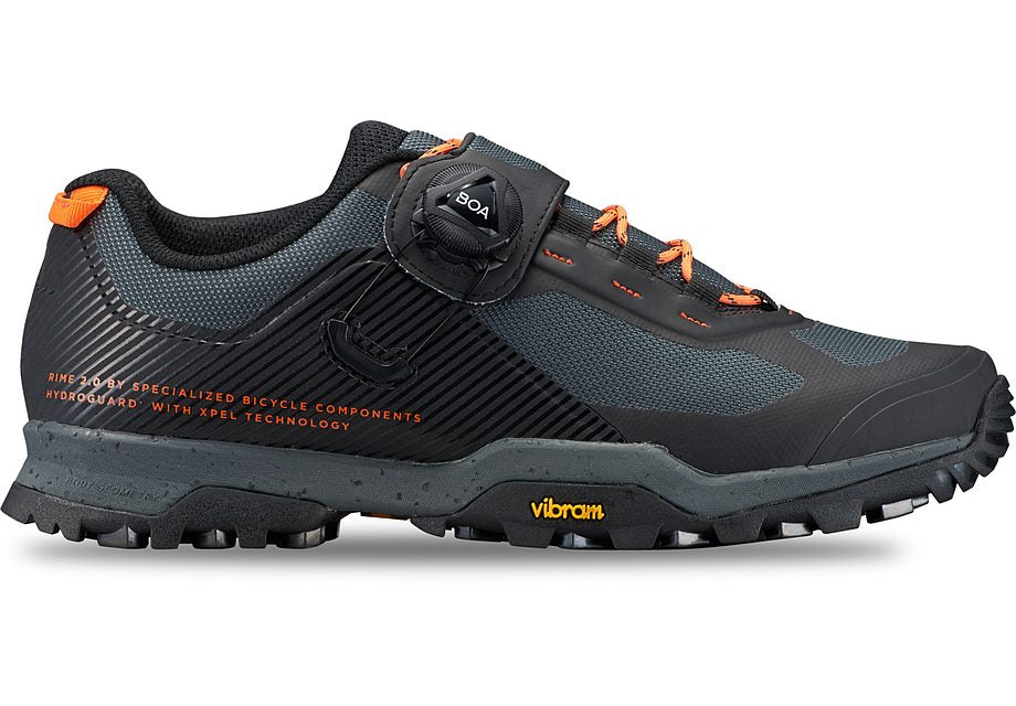 Specialized Rime 2.0 Hydroguard Shoe Black/Cast Battleship/Blaze 36