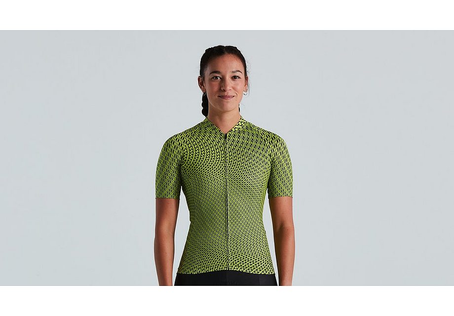 Specialized Sl Bicycledelics Jersey Ss Wmn Hyper Green/Black Xs