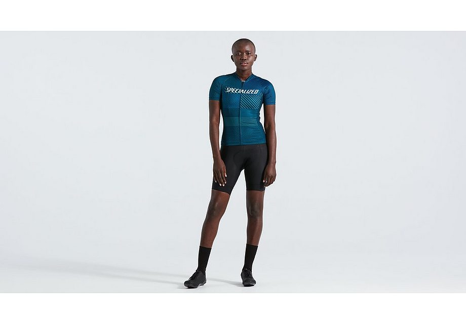 Specialized Sl+ Logo Stripe Jersey Ss Wmn Navy Blue Xs