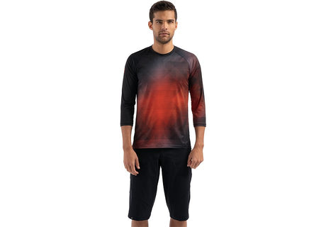 Specialized Demo 3/4 Jersey Men Black / Rocket Red Refraction Xxl