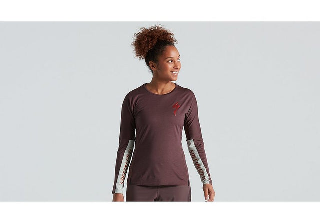Specialized Trail Air Jersey Ls Wmn Cast Umber Xs