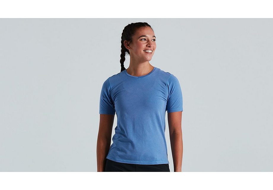 Specialized Trail Supima Mineral Wash Jersey Ss Wmn Sky Blue Xs