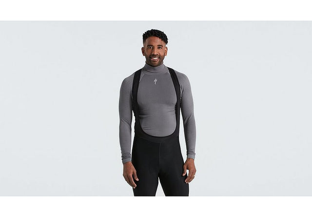 Specialized Seamless Roll Neck Baselayer Ls Men Grey L/Xl