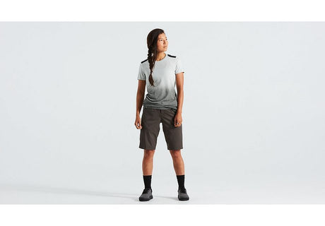 Specialized Trail Short W/Liner Wmn Charcoal Xs