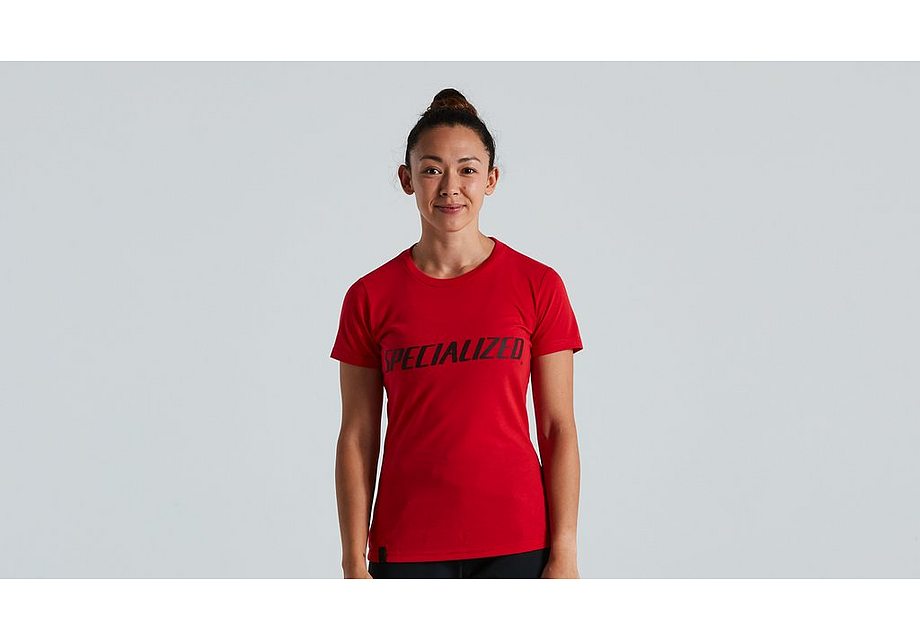 Specialized Wordmark Tee Ss Wmn Flo Red Xl