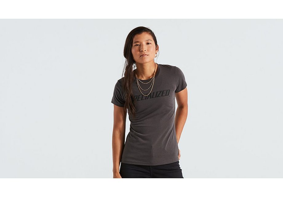 Specialized Wordmark Tee Ss Wmn Charcoal Xs