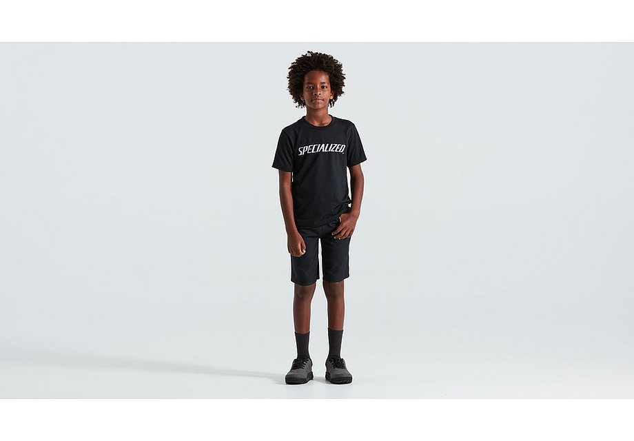 Specialized Wordmark Tee Ss Yth Black Sm