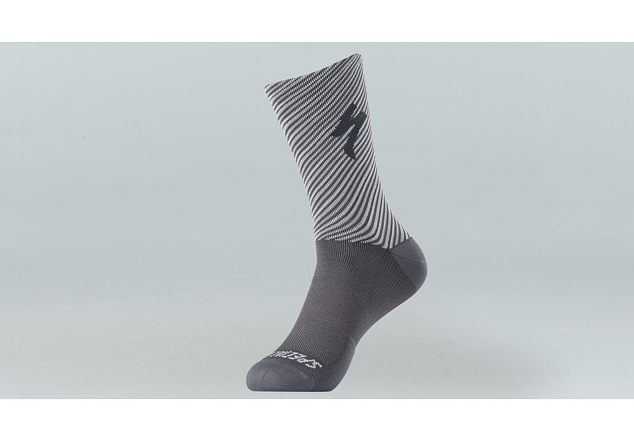 Specialized Soft Air Tall Sock Slate/Dove Grey Stripe S