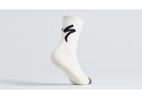 Specialized Merino Deep Winter Tall Logo Sock White Mountains S