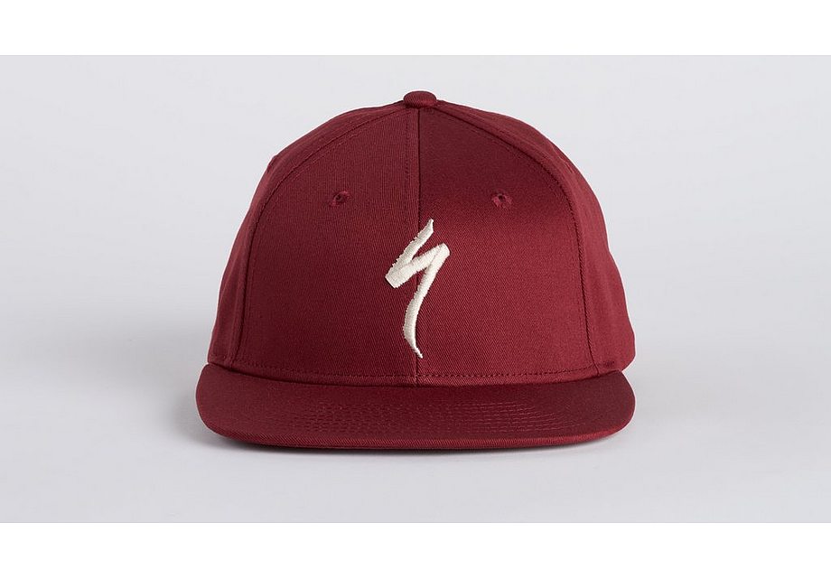 Specialized Flat Brim Hat Garnet Red/Birch White Osfa