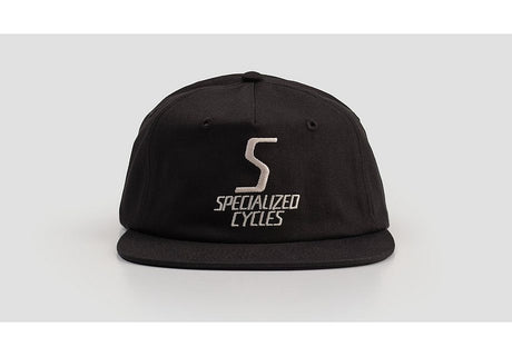 Specialized S-Cycles 5 Panel Pinch Front Hat Black Osfa