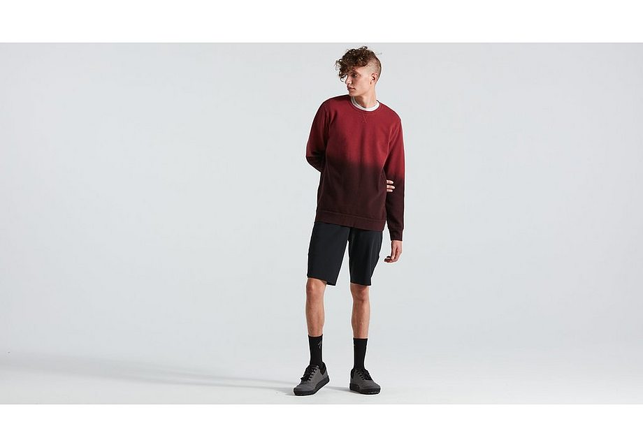 Specialized Legacy Spray Crewneck Ls Men Maroon Xs