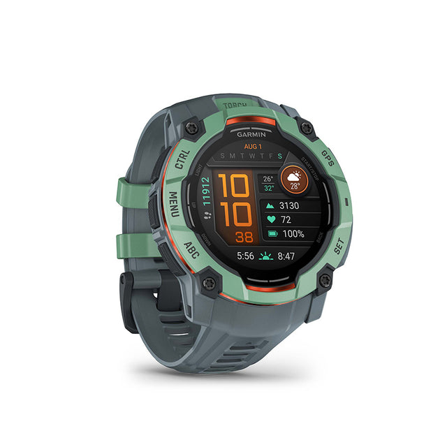 Garmin Instinct 3 50mm AMOLED Watch Watch Color: Neo Tropic Wristband: Twilight - Silicone