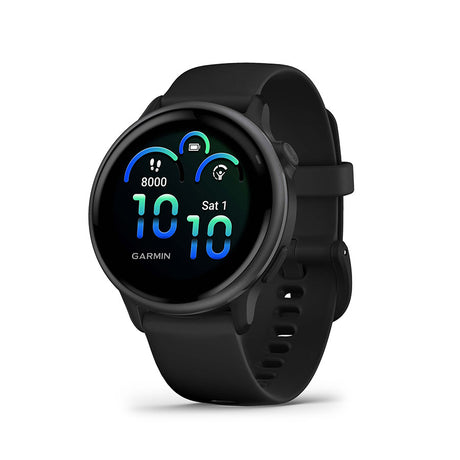 Garmin vivoactive 6 Watch Watch Color: Slate Wristband: Black - Silicone