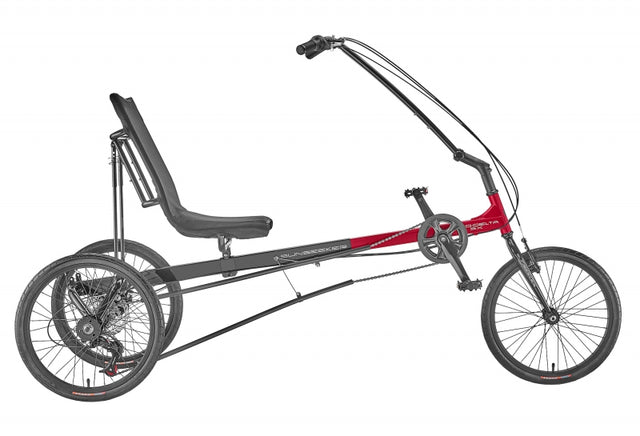 Sun seeker Eco-Delta SX Unisex 31-50` X-Seam Gloss Black/Bright Red 20` Black 7 Speed Disc/Rim Brake