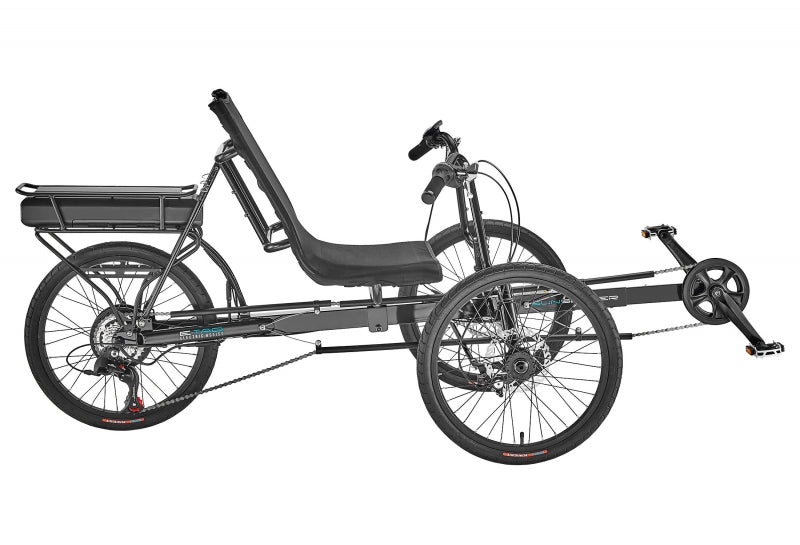 Sun seeker E-Eco Tad Electric Assist Tadpole Unisex 30-52` X-Seam Gloss Black 20` Black 70.5 - 78.75` 7 Speed Disc Brake