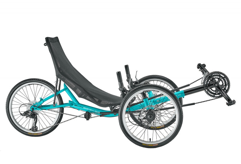 Sun seeker T3 CX Tadpole Unisex 35-50` X-Seam Mediterranean Blue 20` Silver/Black 65-73` (165.1-185cm) 24 Speed Disc Brake