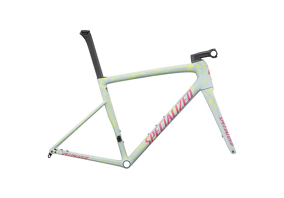 Specialized Tarmac Sl8 Frmset Satin Ion Metallic / Sea Foam Strata / Rebel Pink 52