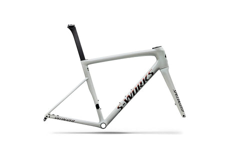 Specialized Tarmac Sl8 S-Works Frmset Gloss Metallic White Silver / Pearl / Black 49