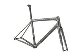 Specialized Aethos S-Works Frmset Satin Silver Pearl - Black Pearl Organic Color Run/ Brushed Liquid Silver 49