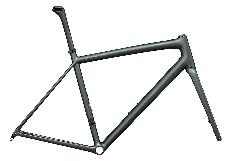 Specialized Aethos Frmset Satin Carbon + 50% Silver Blue Viavi /  10% Fog Tint 49