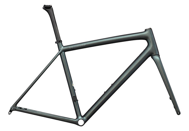 Specialized Aethos Frmset Satin Carbon + 50% Silver Blue Viavi /  10% Fog Tint 49