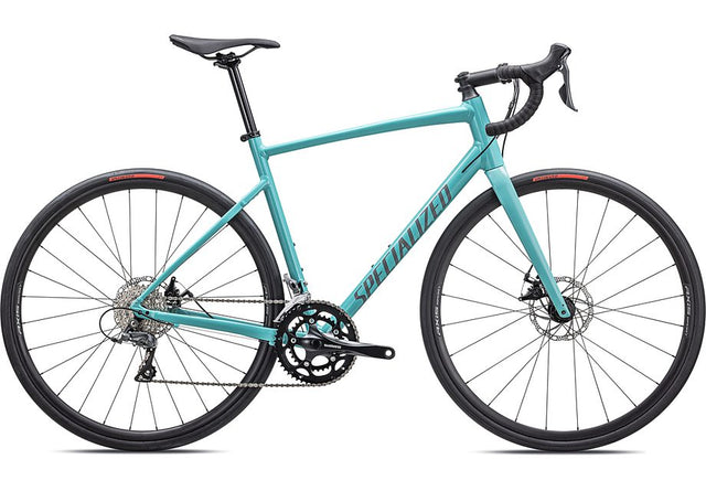 2024 Specialized Allez E5 Disc Bike Gloss Lagoon Blue / Cool Grey / Blaze 58