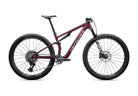 2026 Specialized Epic 8 Expert Axs Bike Satin Bordeaux Metallic / White Xs