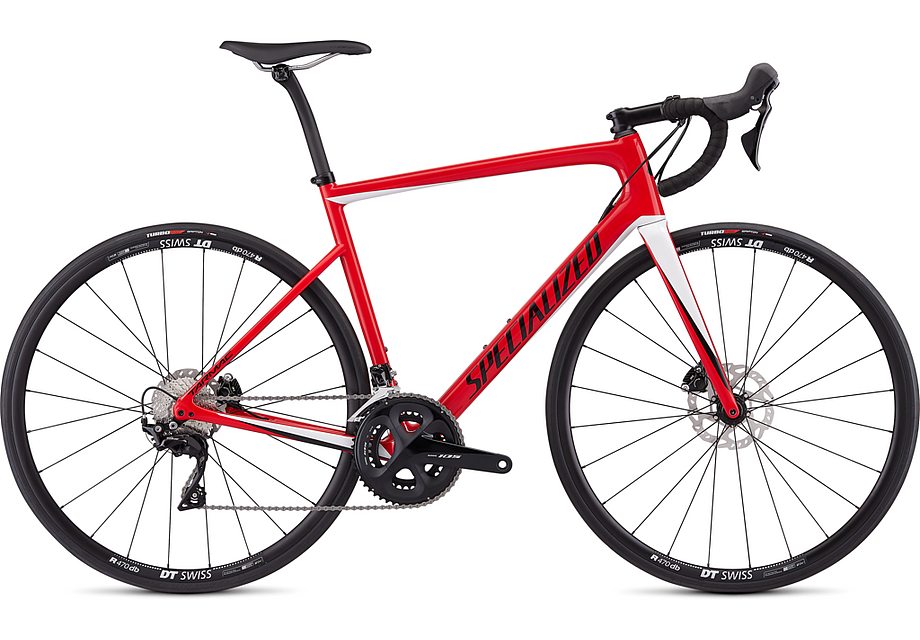 Specialized Tarmac Men Sl6 Sport Disc Gloss Flo Red/Metallic White Silver/Tarmac Black 49