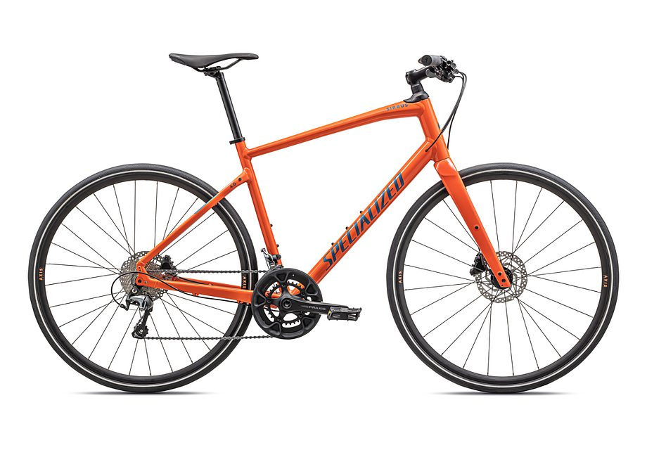 2023 Specialized Sirrus 4.0 Bike Gloss Cactus Bloom / Satin Mystic Blue Reflective Xxs