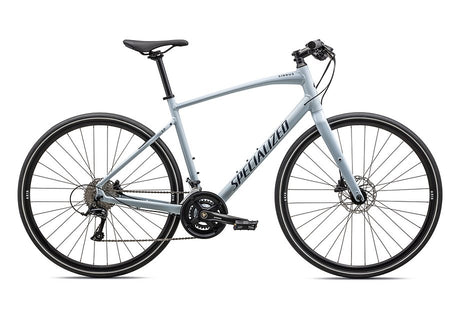 2023 Specialized Sirrus 3.0 Bike Gloss Morning Mist / Satin Deep Marine Reflective Xxs