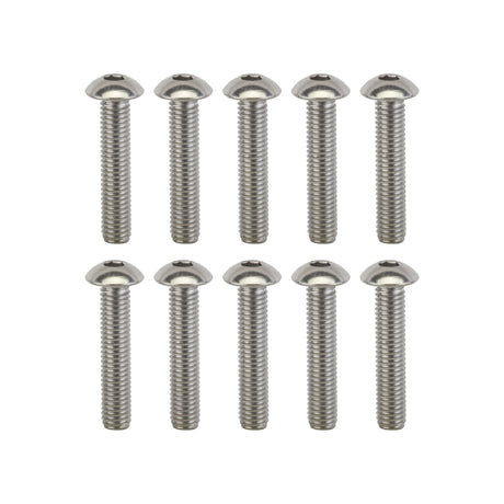 Sunlite Stainless Steel Button Head Bolts M5 x 25 Bag of 10