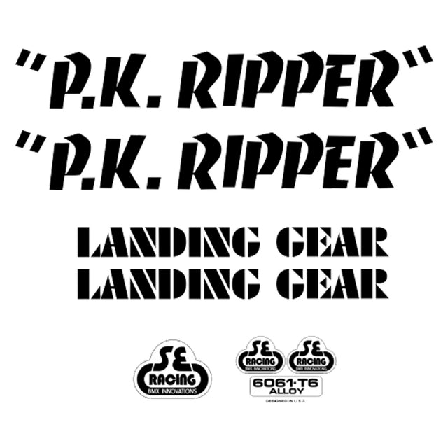 Se bikes PK Ripper Decal Set PK Ripper Black