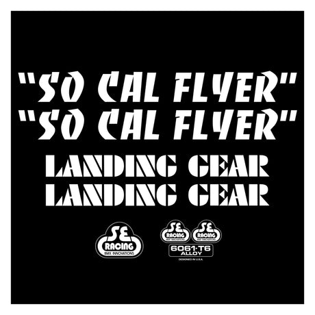 Se bikes Socal Flyer Decal Set SoCal Flyer White