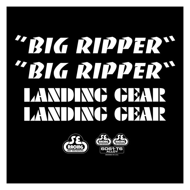 Fat Ripper Decals Se bikes Big Ripper Decal Set Big Ripper White – Bike Mart