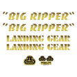 Se bikes Big Ripper Decal Set Big Ripper Gold
