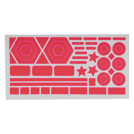 Sunlite Reflective Stick On Shapes  Pink