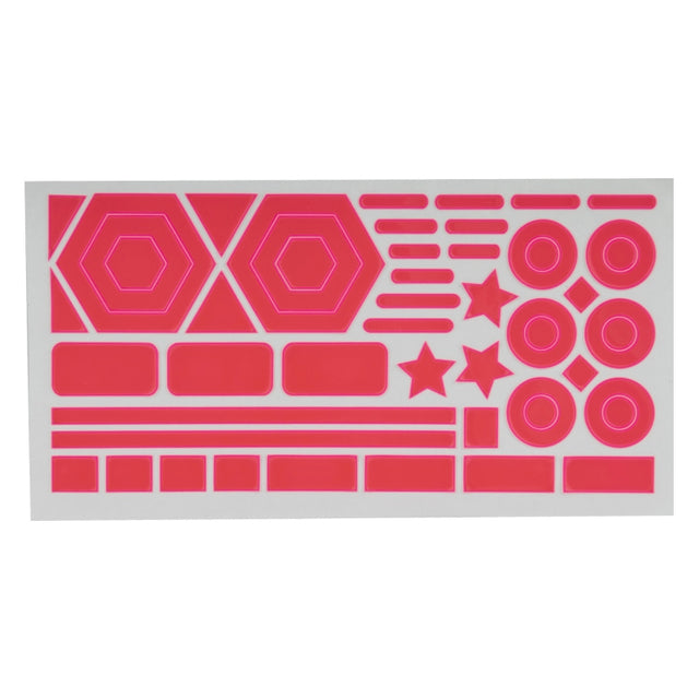 Sunlite Reflective Stick On Shapes  Pink