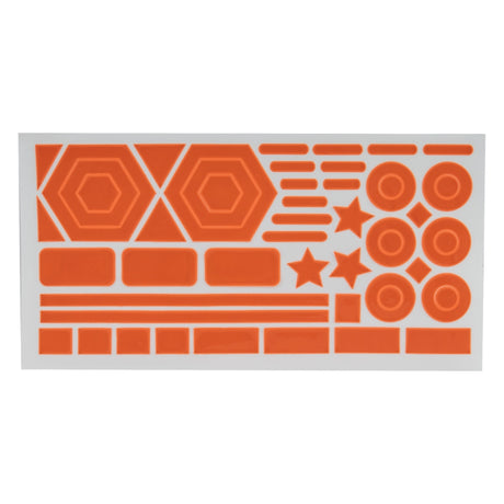 Sunlite Reflective Stick On Shapes  Orange