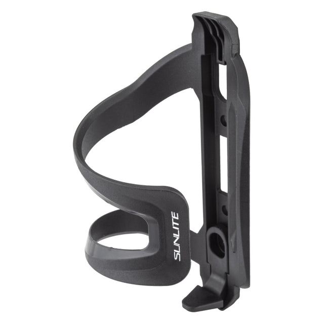 Sunlite Flipper Side Load Water Bottle Cage Universal Side Load Composite Black Braze-on
