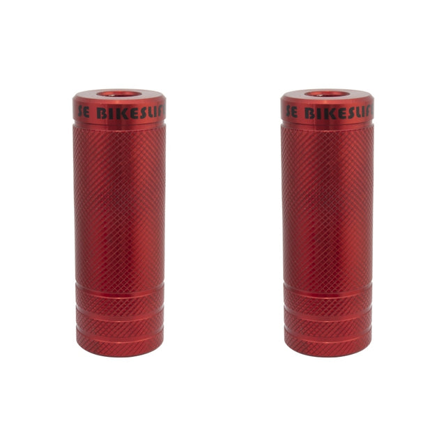 Se bikes Wheelie Pegs 14mm - 3/8` Red 35mm Steel 98mm