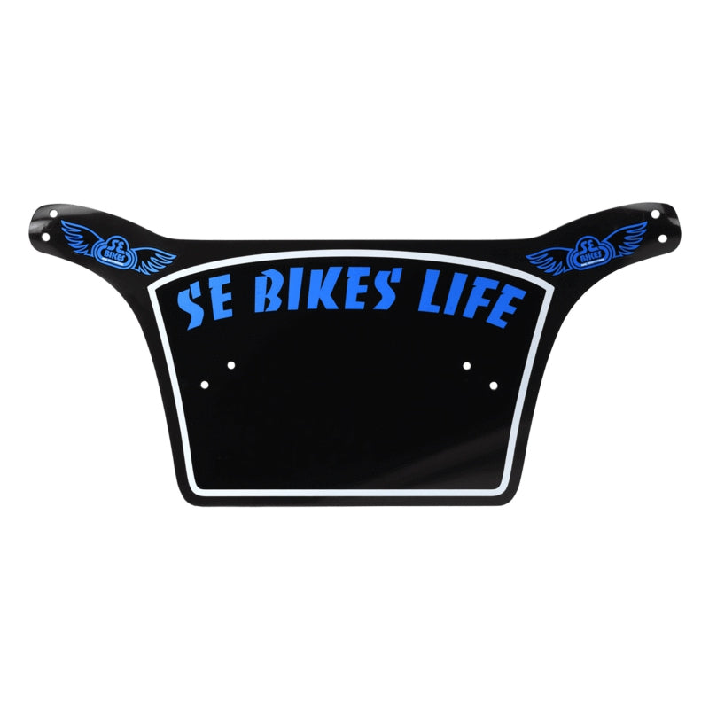 Se bikes Life Number Plate  Black/White/Blue 10`x19.75`