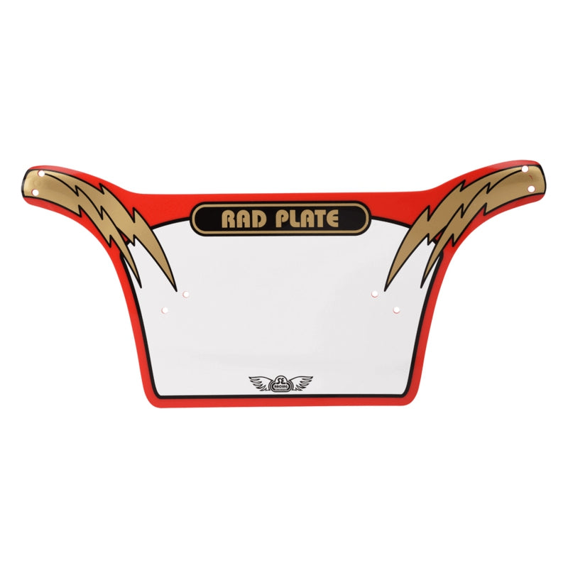 Se bikes Rad Number Plate  Red/Gold 10`x19.75`