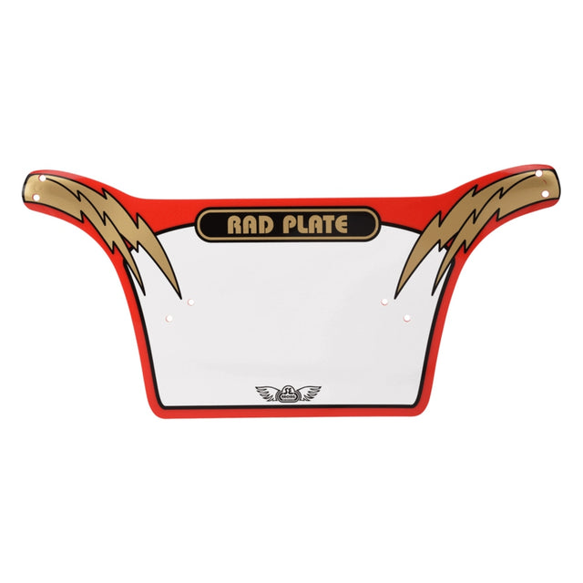 Se bikes Rad Number Plate  Red/Gold 10`x19.75`
