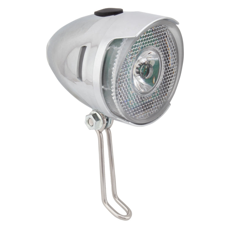 Pure cycles City Bike Head Lamp Silver 2 Front Brake Hole