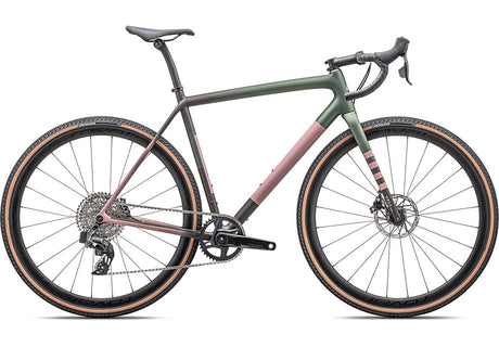 2025 Specialized Crux Expert Bike Satin Cypress Metallic / Doppio / Dusky Pink / Champagne 52