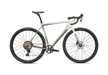 2026 Specialized Crux Comp Bike Dune White/Sandstone Metallic/Desert Metallic/Orange Zest 49