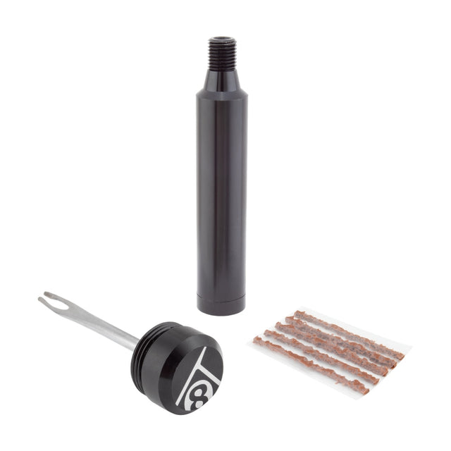 Origin8 Threaded Tubeless Tire Repair Kit  Tubeless Plug Kit Black